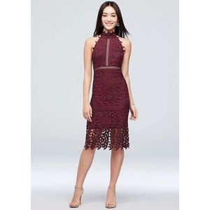 knee length dresses for ladies Audrey Midi Lace Dress main image 1